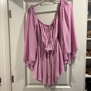 Lavender Pink Flowy Romper